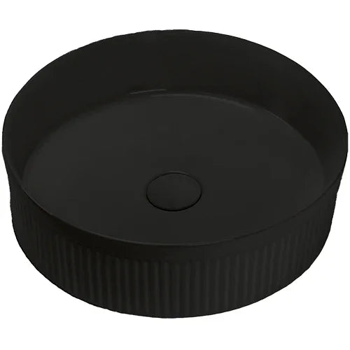 Aliso Fluted Above Counter Ceramic Basin 360x360mm - Various Colours