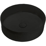 Aliso Fluted Above Counter Ceramic Basin 360x360mm - Various Colours