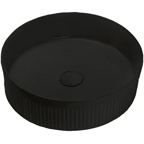 Aliso Fluted Above Counter Ceramic Basin 360x360mm - Various Colours