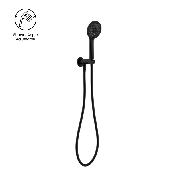 Nero Project Round Hand Shower On Holder - Various Colours