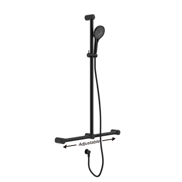 Mecca Care 32mm T Bar Grab Rail Shower - Various Colours