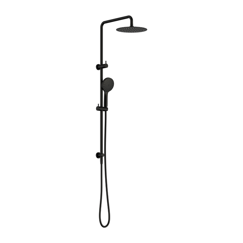 Nero Dolce II Round Dual Shower Rail - Various Colours