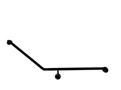 CARE Grab Rail Angled 850x700mm  Left/Right Hand Side - Various Colours
