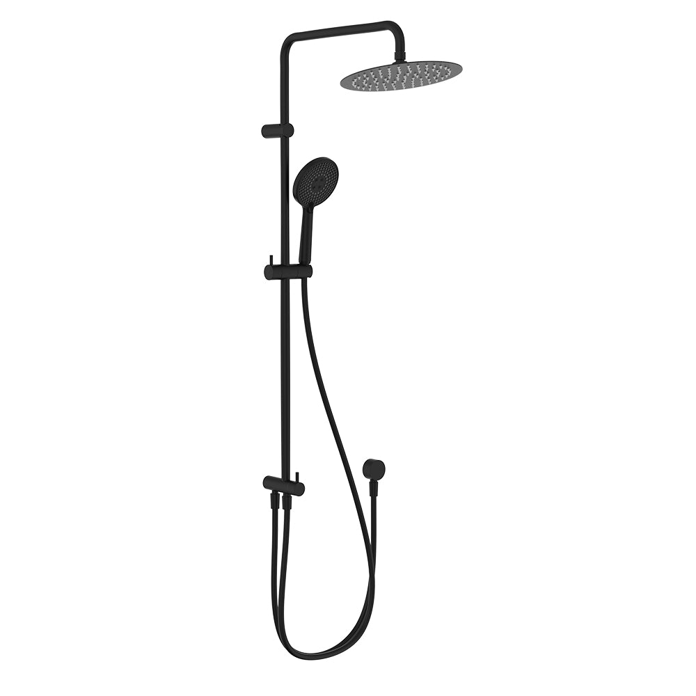 Deluxe Retro-fit Round Dual Shower Rail - Various Colours