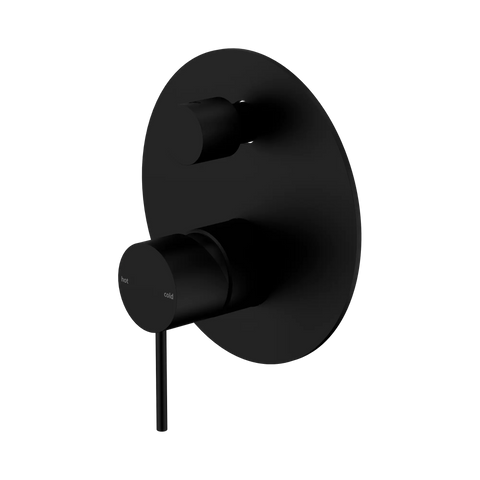 Mecca Round Shower / Bath Mixer with Diverter - Various Colours