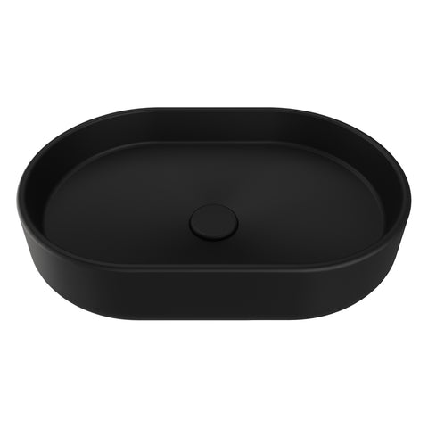 Keeto Pill Above Counter Ceramic Basin 520x335mm - Various Colours