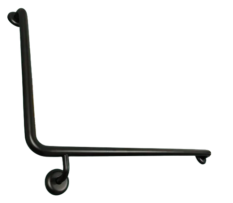 CARE Grab Rail Angled 90 degree 950x600mm Left / Right Hand - Various Colours