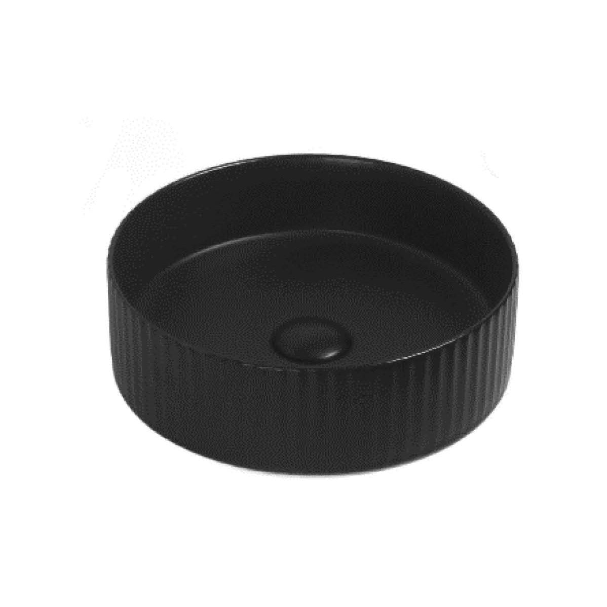 Bellevue Fluted Above Counter Ceramic Basin 360x360mm - Various Colours