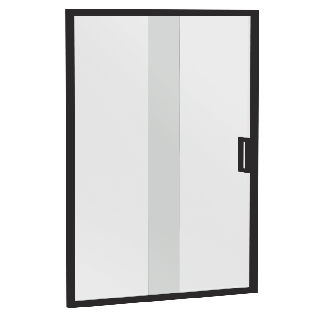 SS30 6mm Full Framed Wall-to-Wall Sliding Shower Screen – 900–2000mm, 1950mm High, Chrome or Matt Black