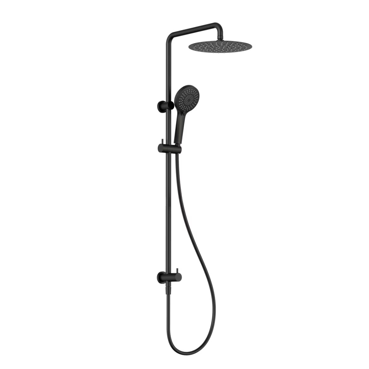 Nero Round Twin Shower Rail (Bottom Inlet) - Various Colours