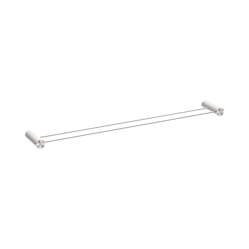 Opal Cross Hatched Double Towel Rail 600mm / 800mm - Various Colours