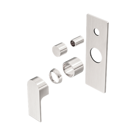 (Trim) Bianca Shower / Bath Mixer With Diverter (Rectangle Backplate) - Various Colours