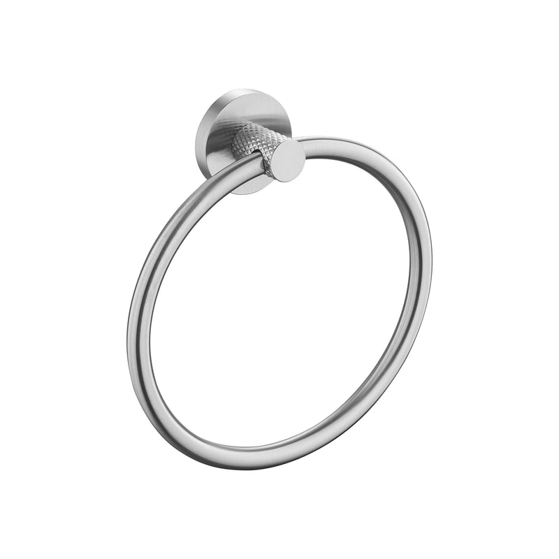 Cross Hatched Hand Towel Ring - Various Colours