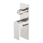Bianca Shower / Bath Mixer with Diverter (Rectangle Backplate) - Various Colours