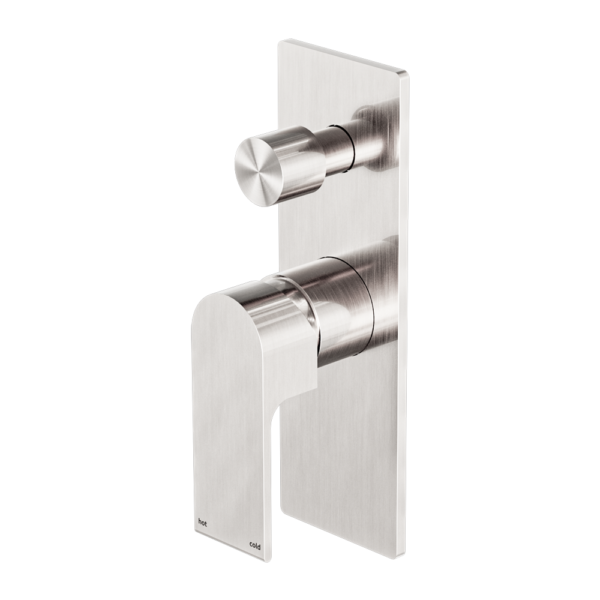 Bianca Shower / Bath Mixer with Diverter (Rectangle Backplate) - Various Colours