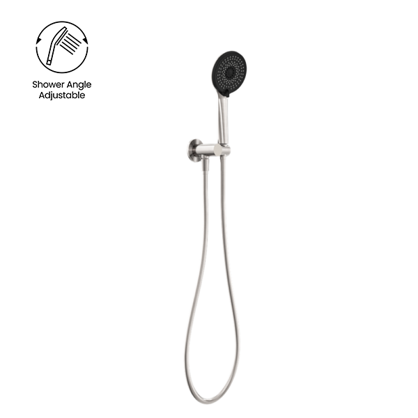 Nero Project Round Hand Shower On Holder - Various Colours