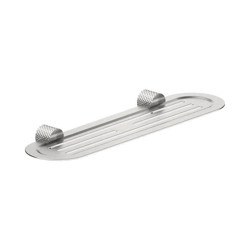 Opal Cross Hatched Stainless Steel Shower Shelf - Various Colours