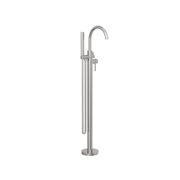 Nero Mecca Round Freestanding Bath Filler with Hand Shower Set - Various Colours