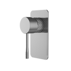 SM41 Cross Hatched Shower / Bath Mixer (Square Backplate) - Various Colours