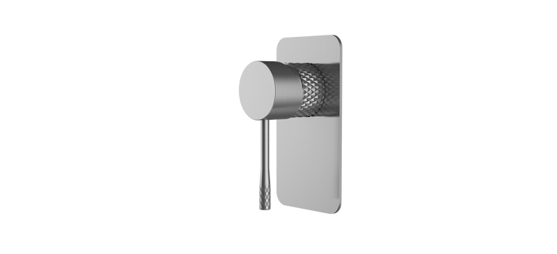 SM41 Cross Hatched Shower / Bath Mixer (Square Backplate) - Various Colours