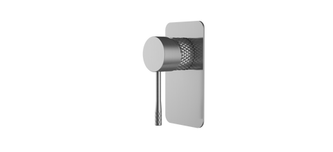 SM41 Cross Hatched Shower / Bath Mixer (Square Backplate) - Various Colours