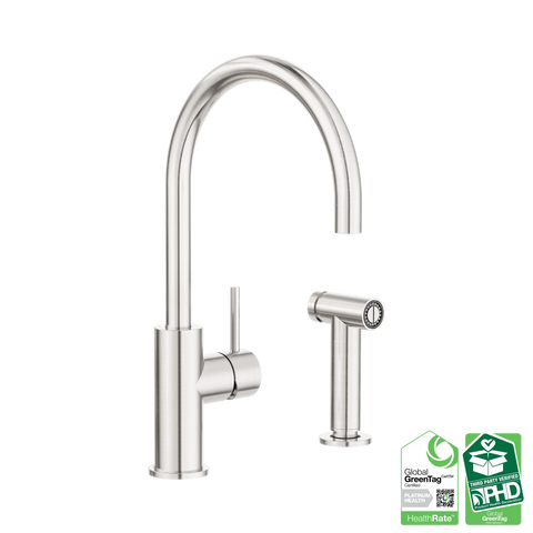 Nero Zen SS316L Kitchen Mixer With Hand Spray - Various Colours