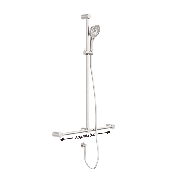 Mecca Care 32mm T Bar Grab Rail Shower - Various Colours