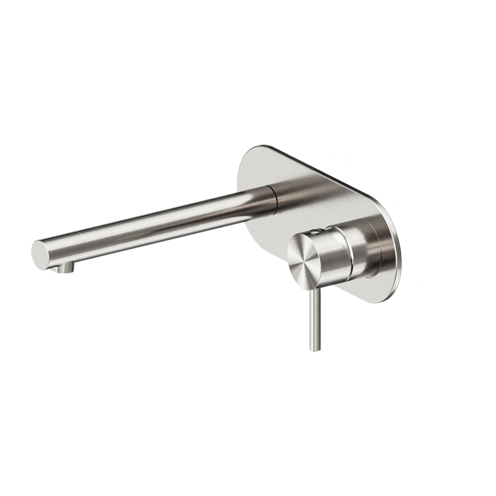 Nero Tapware WBM45 Dolce II Round Wall Basin/Bath Mixer Set w/ Spout - Various Colours