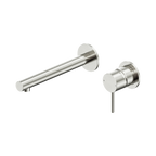 Nero Tapware WBM46 Dolce II Round Wall Basin/Bath Mixer Set (Separate Backplate) w/ Spout - Various Colours