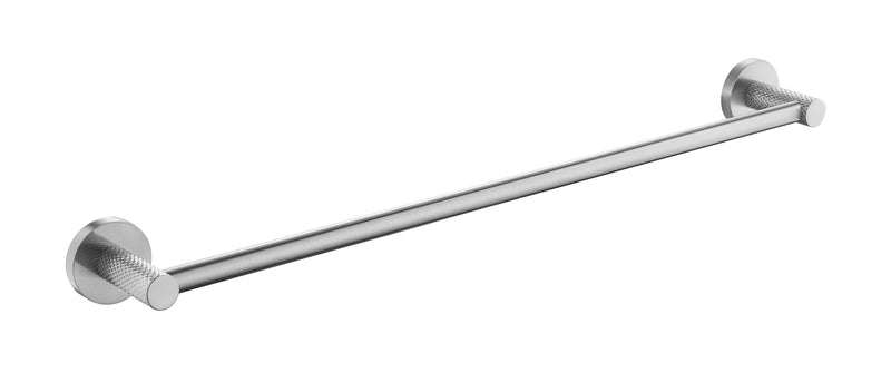 Cross Hatched Single Towel Rail 600mm - Various Colours