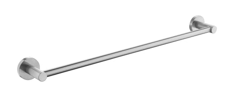 Cross Hatched Single Towel Rail 600mm - Various Colours