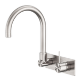 WBM21 Mecca Round Wall Basin/Bath Mixer Set with Swivel Spout - Various Colours