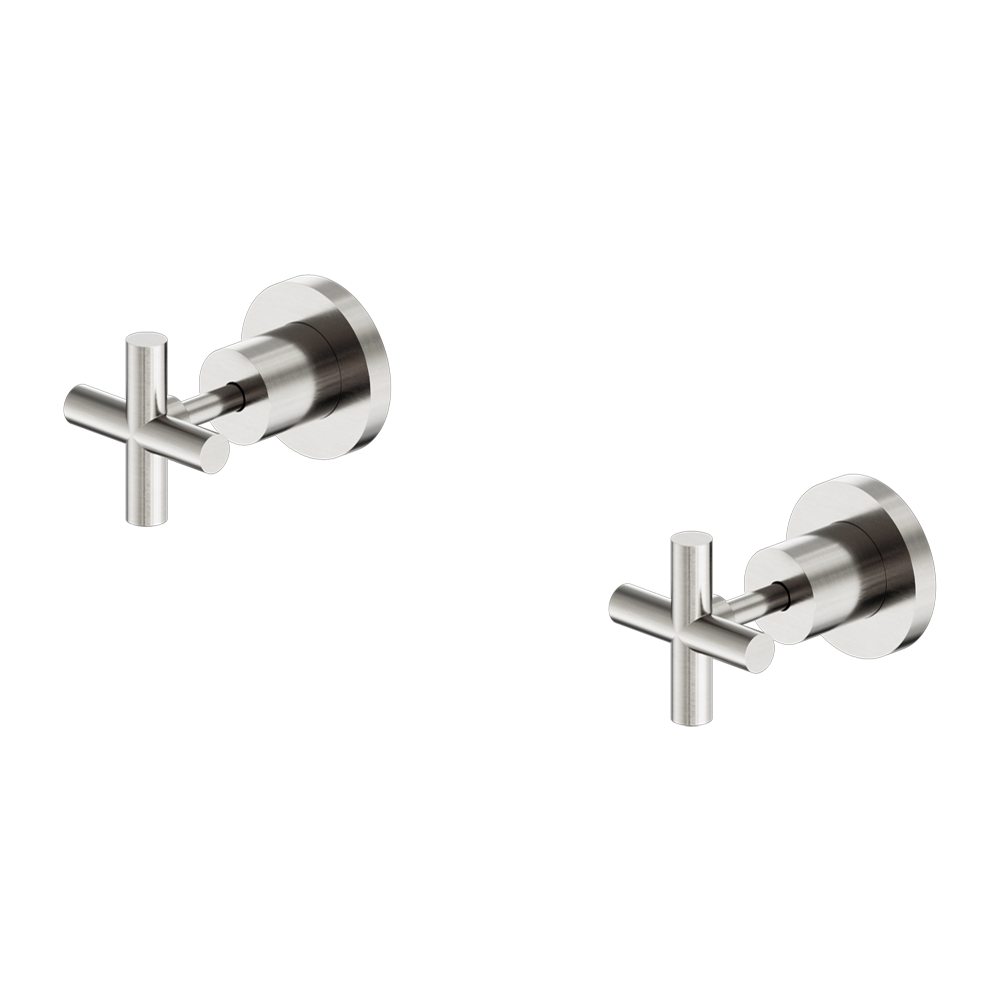 Cross Handle Shower/Bath Wall Top Assembly - Various Colours