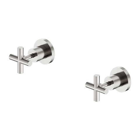 Cross Handle Shower/Bath Wall Top Assembly - Various Colours