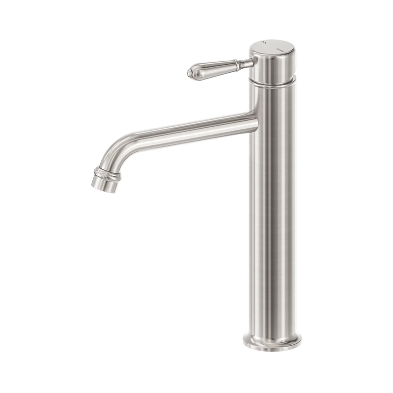 Nero Tapware TBM38 York Round Tall Basin Mixer (Curved Spout) - Various Colours