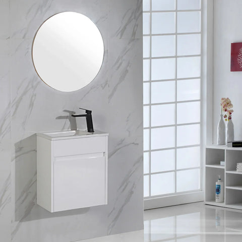 BV31WH Compact Wall Hung Wooden Vanity 465x260mm - Various Colours