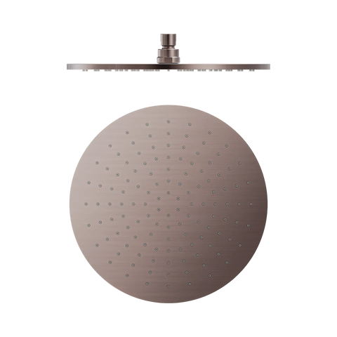 Round Overhead Shower Head 300mm (Brass Made) - Various Colours