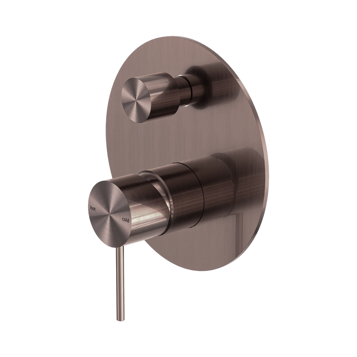 Mecca Round Shower / Bath Mixer with Diverter - Various Colours