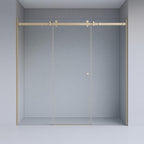 SS29 10mm Three-Panel Wall-to-Wall Sliding Shower Screen – 1950–2950mm, 2000/2100mm High, Various Colours