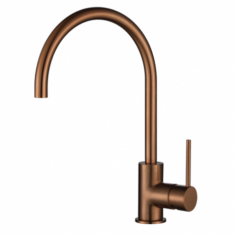 Mid Tall Gooseneck Swviel Basin / Sink Mixer - Various Colours