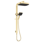 Deluxe Rain Soft Square Dual Shower Rail - Various Colours