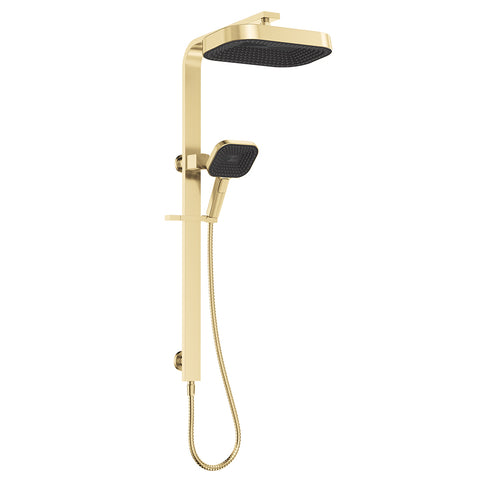 Deluxe Rain Soft Square Dual Shower Rail - Various Colours