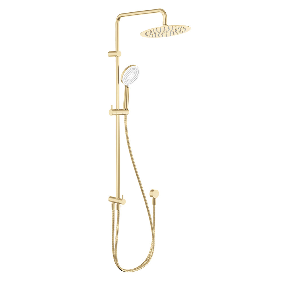 Deluxe Retro-fit Round Dual Shower Rail - Various Colours