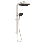 Deluxe Rain Soft Square Dual Shower Rail - Various Colours