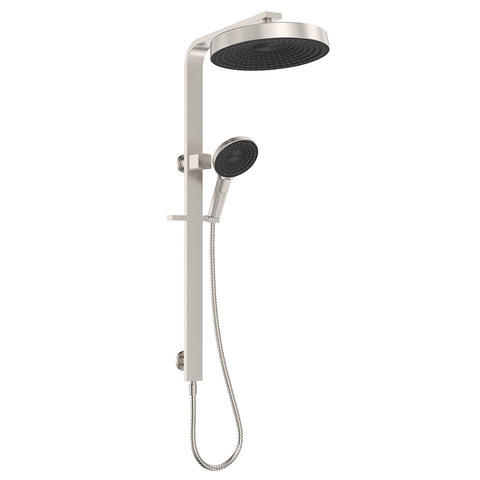 Deluxe Rain Round Dual Shower Rail - Various Colours