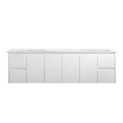 BV03WH Gloss White Fingerpull Wall Hung Vanity - 600 / 750 / 900 / 1200 / 1500 / 1800mm
