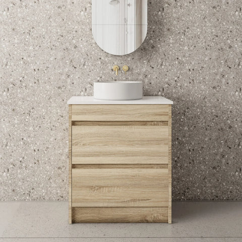 BV04 Natural Oak Freestanding Vanity - 600 / 750 / 900 / 1200 / 1500mm