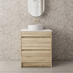 BV04 Natural Oak Freestanding Vanity - 600 / 750 / 900 / 1200 / 1500mm