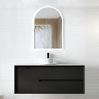 BV07WH Black Oak Fingerpull Wall Hung Vanity -S / 1200-D