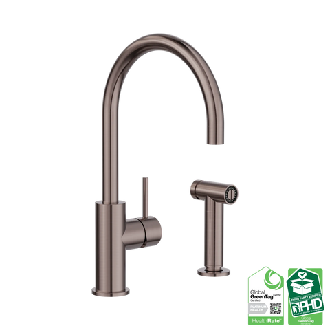 Nero Zen SS316L Kitchen Mixer With Hand Spray - Various Colours